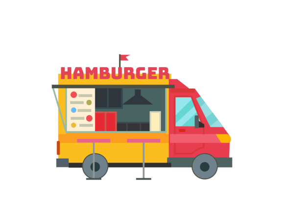 Isometric Burger Truck Illustrations: A Design Asset for Every Project