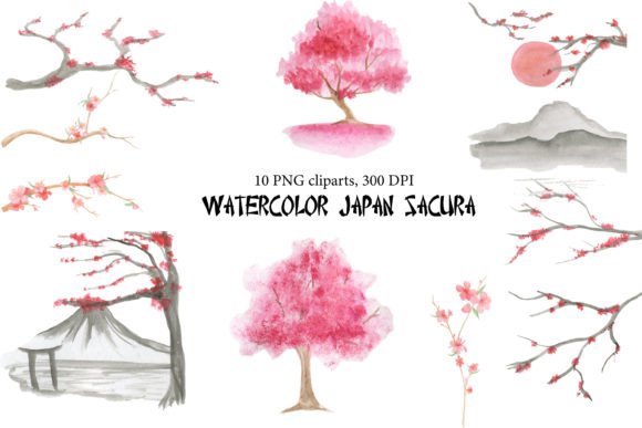 Japanese Sakura Watercolor Illustrations: A Designer's Guide