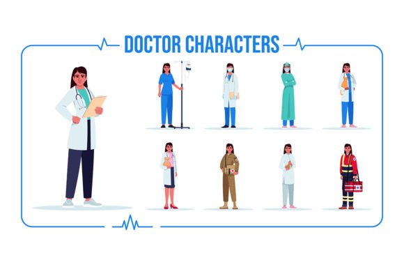 Latino Doctor Svg Vector Illustrations: A Creative Toolkit for Healthcare Design
