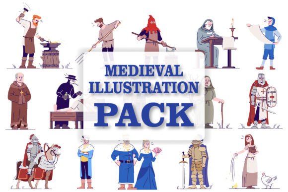 Medieval Period SVG Illustrations for Modern Design