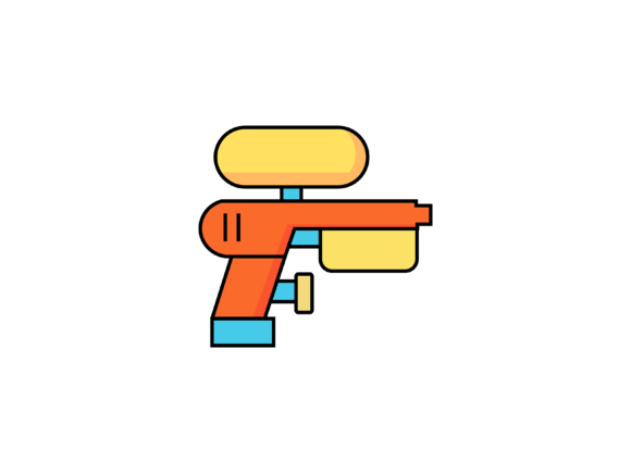 Splash Into Design: Creative Uses for Toys Watergun Illustrations