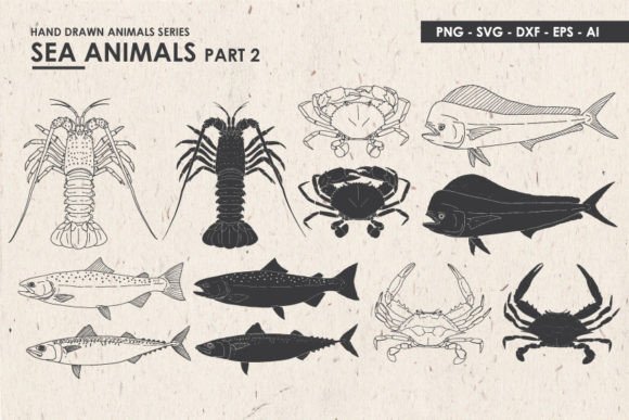 Unleashing Creativity with Hand Drawn Sea Animal SVGs