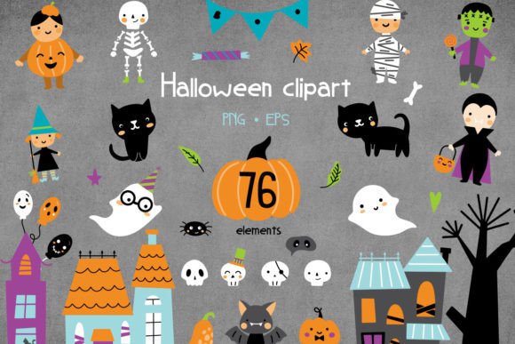 Unlock Creative Flexibility with Halloween Clipart Illustrations Bundle