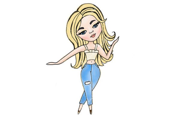 Unlocking Playful Branding with Cute Girl Fashion Illustrations